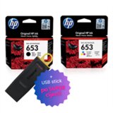HP Komplet tinta nr.653 (BK + CMY), original + USB stick po SUPER cijeni | shoptok.hr