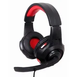 Gembird GHS-U-5.1-01 headphones/headset Wired Head-band Gaming Black, Red