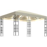  Sjenica s LED svjetlosnim trakama 3 x 4 m krem | shoptok.hr