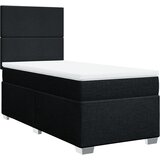  Box spring krevet s madracem crni 80 x 200 cm od tkanine | shoptok.hr