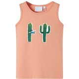  Dječja majica bez rukava svjetlonarančasta 128 | shoptok.hr