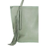Fashion Hunters Light green ecological leather shopper bag | Shoptok.si