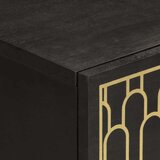  Stranska omarica 2 kosa 60x33x75 cm trden mangov les | Shoptok.si