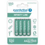 EverActive Rechargeable batteries Ni-MH R03 AAA 550 mAh Infinity Line | shoptok.hr