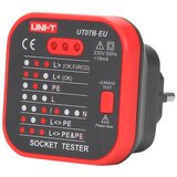 Uni-t UT07B-EU tester utičnica s funkcijom provjere RCD-a | shoptok.hr