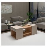 Hanah home Sartos - Atlantic Pine, Beige Atlantic PineBeige Coffee Table Set | ePonuda.com