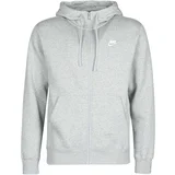 Nike M NSW CLUB HOODIE FZ BB Siva