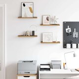  Polica na zidu 4 pcs Smeđa 40 x 9 x 3 cm Konstruirano drvo | shoptok.hr