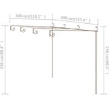  Vrtna pergola antikna smeđa 4 x 3 x 2,5 m željezna | Eponuda.ba