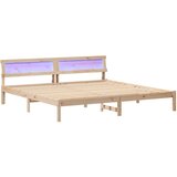  Krevetna konstrukcija s uzglavljem Vosak smeđa 200 x 200 cm | shoptok.hr