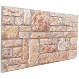  Zidne panele 10 pcs Svijetlo smeđa i bijela 100 x 50 cm | shoptok.hr