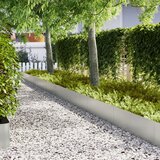 vidaXL Pocinkano jeklo 100 x 0.5 x 30 cm Vzdržljivo Vrtna Meja Cene