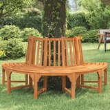 The Living Store Polkrožna klop za okrog drevesa Ø208 cm trden evkaliptusov les - Klop Za Okrog Drevesa, (21485353) | Shoptok.si
