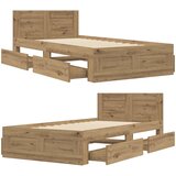  Krevetna konstrukcija 2 kom. Hrast artisan Konstruirano drvo | shoptok.hr