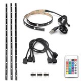 Aigostar set od 4 prigušive led rgb trake 0,5m LED/2,5W/5V IP65 + daljinski upravljač Cene