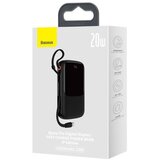Baseus Power Bank QPow - 10 000mAh LCD Quick Charge PD 20W with cable to Lightning 8-pin black PPQD020001 | Eponuda.ba