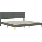  Okvir kreveta s madracem Tamno siva 180 x 200 cm tkanina | shoptok.hr