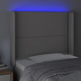  LED uzglavlje sivo 103x16x118/128 cm od umjetne kože | Eponuda.com
