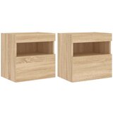 Zidni TV ormarići LED 2 kom boja hrasta sonome 40x30x40 cm | shoptok.hr