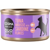 Cosma DUO Layer 24 x 70 g - Mousse od tune s komadićima srdele | shoptok.hr