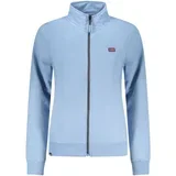 ženski plavi zip-up sweatshirt