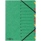 Pagna Organizator mapa EASY, DIN A4, karton, 12 predelkov, zelena, (21651982) Cene