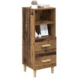 vidaXL Strani šal Star les 34 x 34.5 x 90 cm Konstruiran les | Shoptok.si