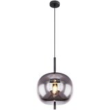  VISEČA SVETILKA BLACKY 1XE27 ČRNA / DIMLJENO STEKLO | Shoptok.si