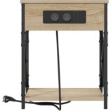 vidaXL Nočna omarica sonoma hrast 41 x 31 x 51 cm Konstruiran les | Shoptok.si