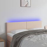 vidaXL LED uzglavlje boja cappuccina 144 x 5 x 78/88cm od umjetne kože Cijene