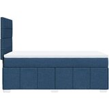 vidaXL Krevet s oprugama i madracem plavi 90 x 200 cm od tkanine | shoptok.hr