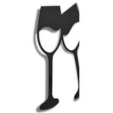 WALLXPERT zidna LED dekoracija Wine Glasses Yellow | ePonuda.com