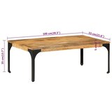  Stolić za kavu 100 x 55 x 35 cm od masivnog drva manga | Eponuda.ba