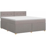  Boxspring krevet s madracem Sivosmeđa 140 x 200 cm Tkanina | shoptok.hr