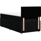  Box spring krevet s madracem crni 80 x 200 cm od tkanine | shoptok.hr