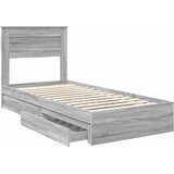 Krevet s od storage Siva Sonoma 90 x 200 cm Konstruirano drvo | Eponuda.ba
