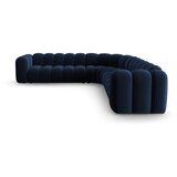 Micadoni Modra žametna kotna sedežna garnitura Lupine – | Shoptok.si