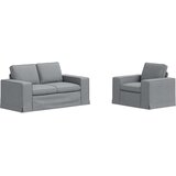 SOFA 2 pcs Svijetlo siva Metal | shoptok.hr