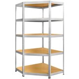  Regal futur (d x š x v: 45 x 90 x 180 cm, nosivost: 250 kg/polica, broj polica: 5 kom., srebrne boje) Cijene