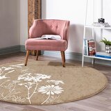 Mila Home Svjetlo smeđi periv/pogodan za robotski usisavač okrugli tepih ø 100 cm Comfort – | shoptok.hr