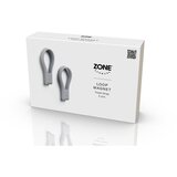 Zone Svijetlo siva silikonska šipka za ručnike 2 kom Loop – | shoptok.hr