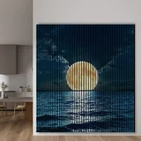 Akustični panel Morje in luna (2.400 x 2.253 x 19 mm)