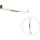 QAZQA Moderna kopalniška stenska svetilka črna 62 cm IP44 - Cascada Cene