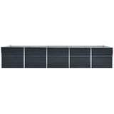  Povišena vrtna gredica pocinčani čelik 400x80x77 cm antracit | shoptok.hr
