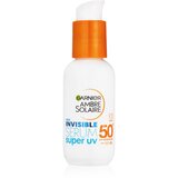 Garnier Ambre Solaire Super UV Invisible Serum SPF50+ serum za zaščito obraza pred soncem 30 ml unisex Cene