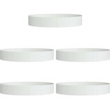  Prsten za saksiju 5 pcs Bijelo 120 x 120 x 20 cm Čelična vrata | shoptok.hr