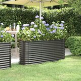  Povišena vrtna gredica od čelika 152 x 40 x 68 cm antracit | shoptok.hr