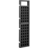 vidaXL Sobna pregrada / rešetka s 3 panela od jelovine 121x180 cm crna | shoptok.hr