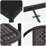  Vrtni set za objed 3 kom. Crna Čelik s prahom premazan | shoptok.hr