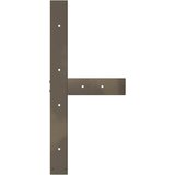 Noge za blagovaonski stol T-oblika 2 kom Crne 80x35x(72-73) cm Čelik | shoptok.hr